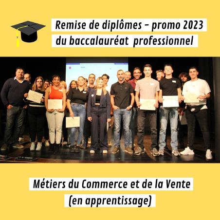 remise diplômes 2023 lycée professionnel